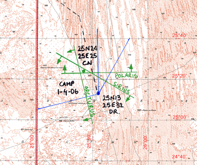 Plot of Camp 1st April 2006