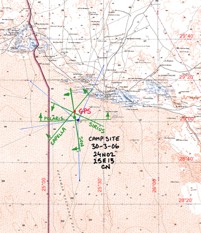 Plot for camp 30th March 2006